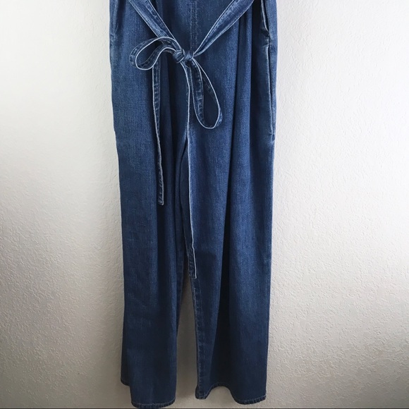 AG Denim Belted Wide Leg Jumpsuit - Picture 5 of 8